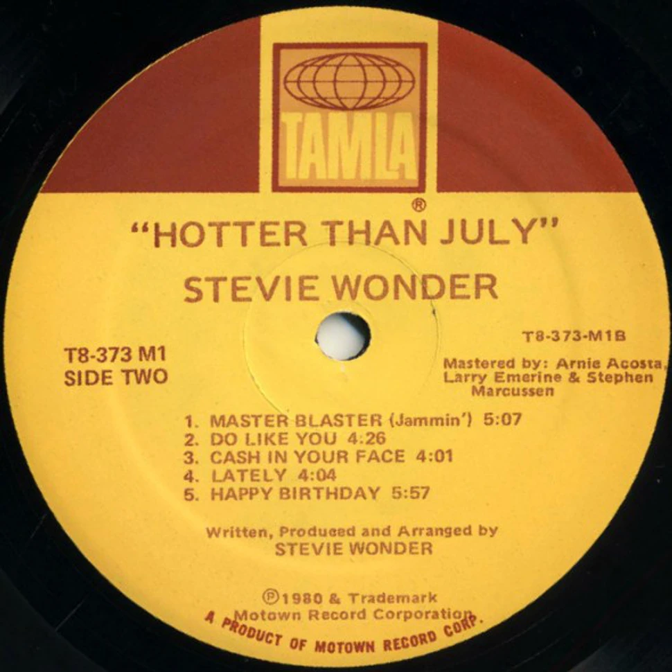 Stevie Wonder - Hotter Than July