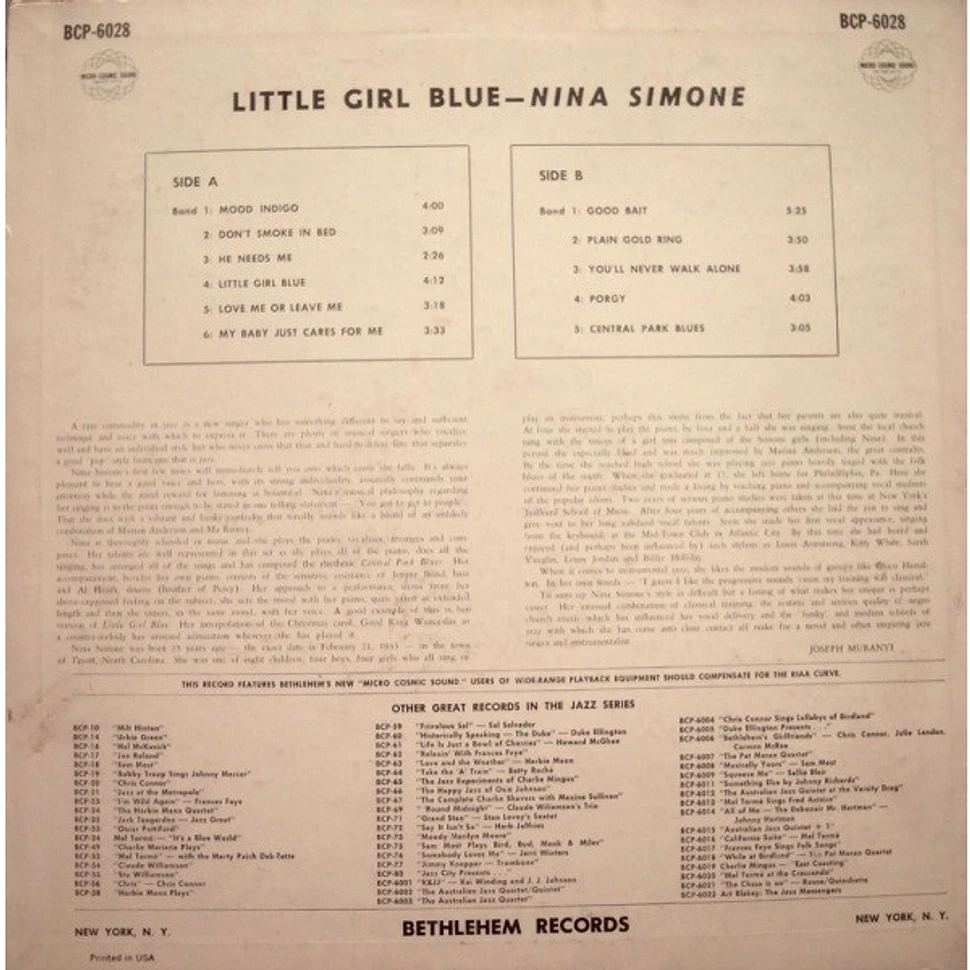 Nina Simone - Little Girl Blue