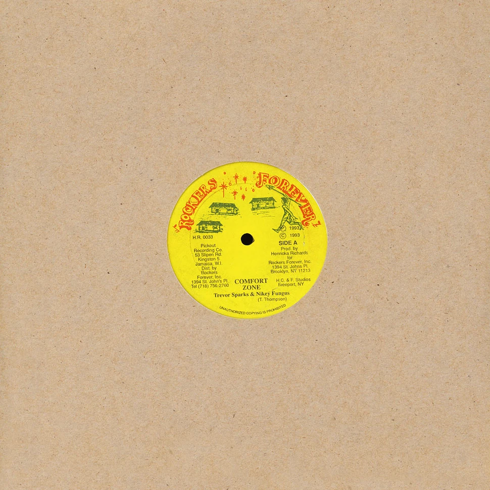 Trevor Sparks & Mikey Fungus / Peter Dragon - No Time Fe Waste; Version (Orig. Press) - Comfort Zone / Version / No Time Fe Waste / Version