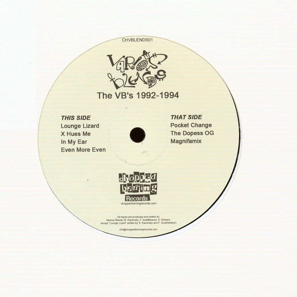 Various Blends (Rasco) - The VB's 1992-1994