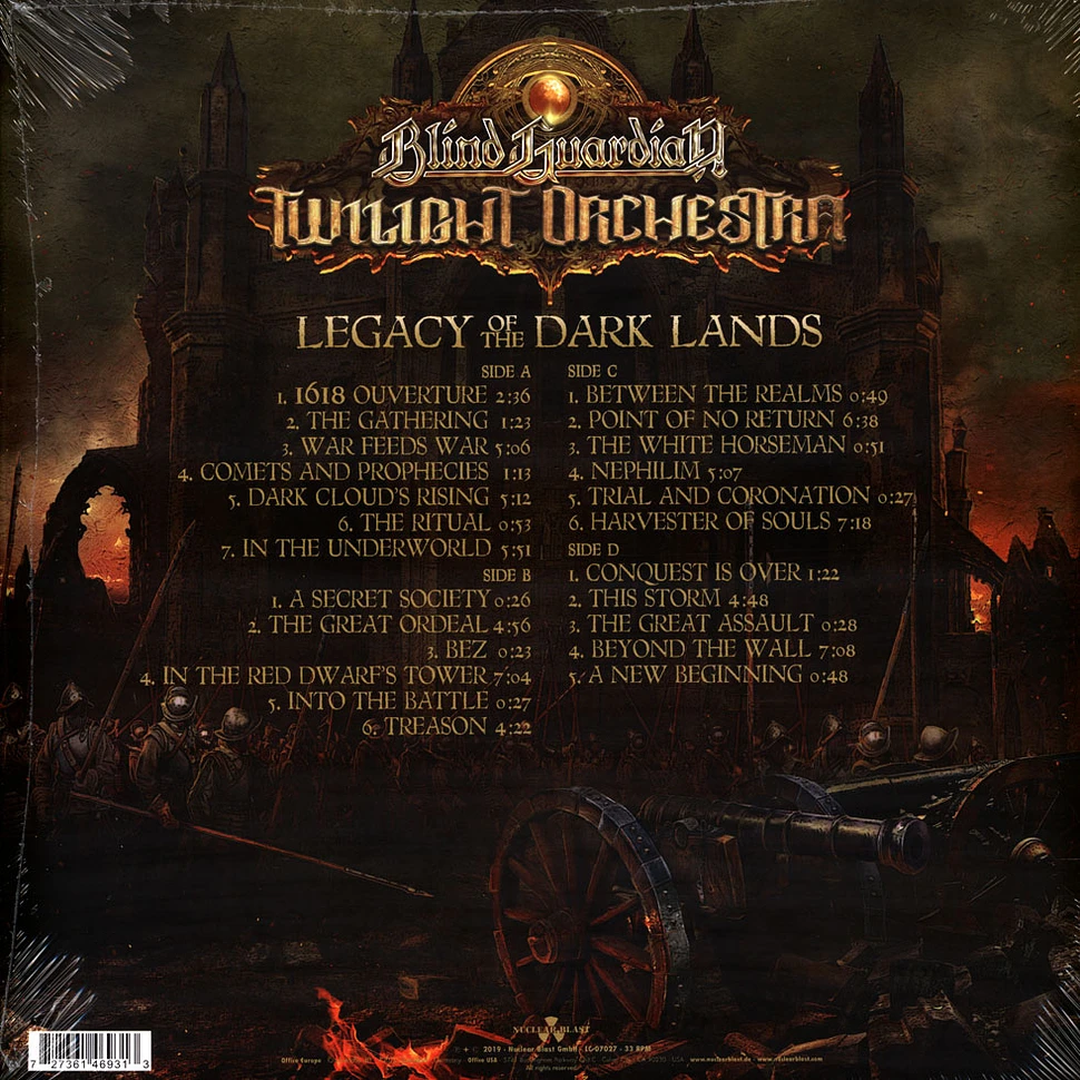 Blind Guardian & Twilight Orchestra - Legacy Of The Dark Lands Black Vinyl Edition