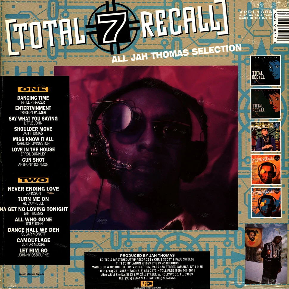 Triston Palmer, Carlton Livingston, Anthony Johnson, Al Campbell, Etc. - Total Recall 7: Jah Thomas Productions