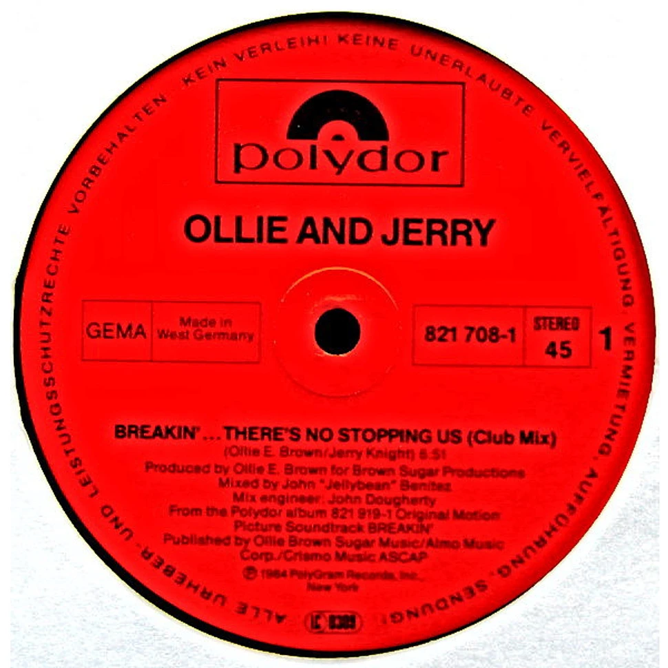 Ollie And Jerry - Breakin'... There's No Stopping Us