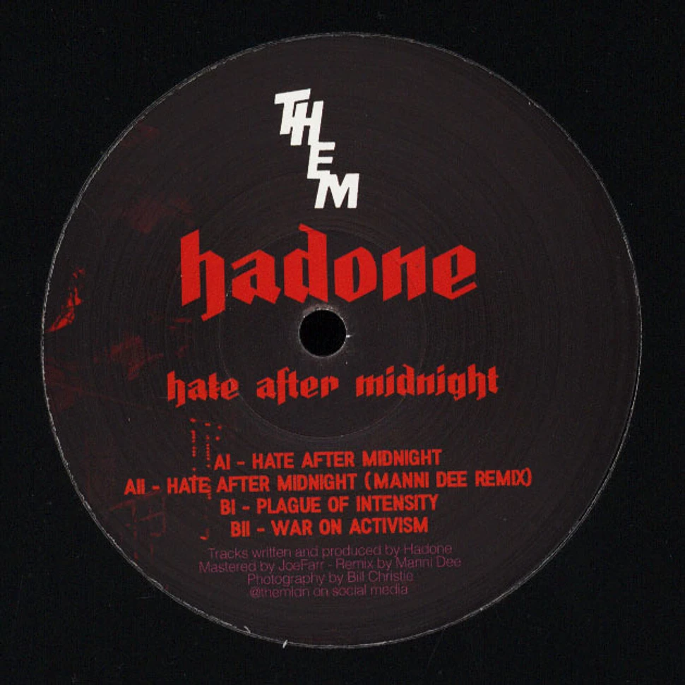Hadone - Hate After Midnight EP