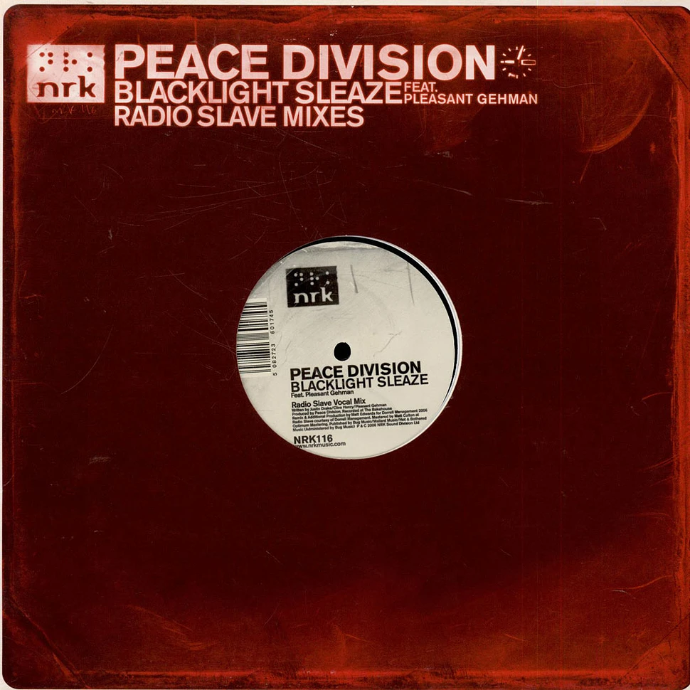 Peace Division Feat. Pleasant Gehman - Blacklight Sleaze (Radio Slave Mixes)
