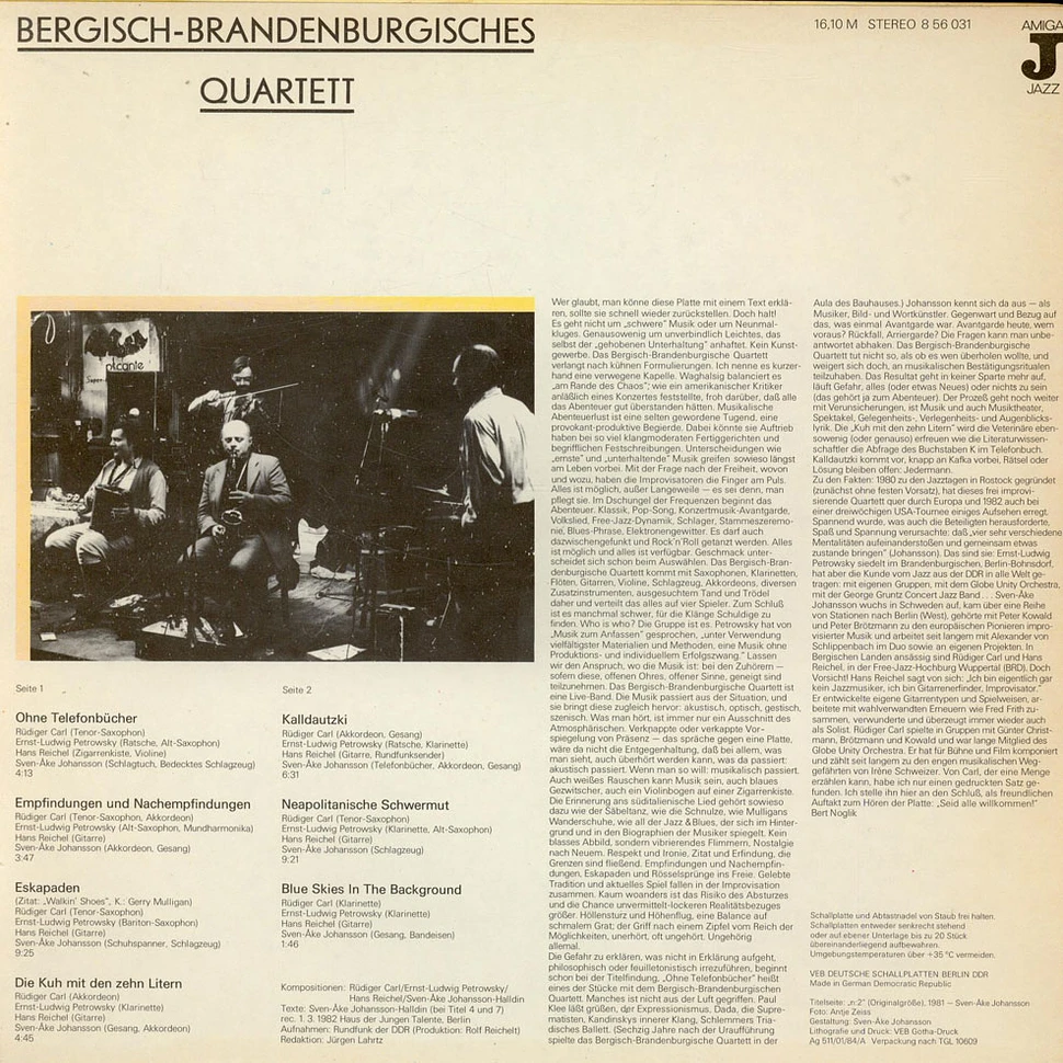 Bergisch-Brandenburgisches Quartett - Bergisch-Brandenburgisches Quartett