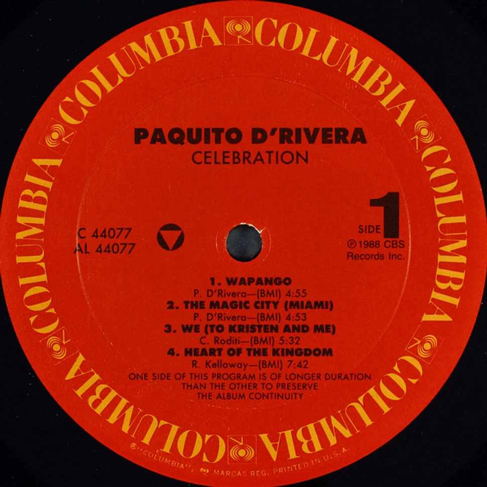 Paquito D'Rivera - Celebration