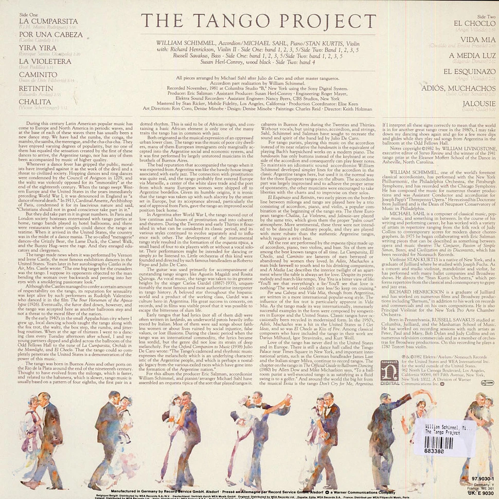 William Schimmel, Michael Sahl, Stan Kurtis - The Tango Project