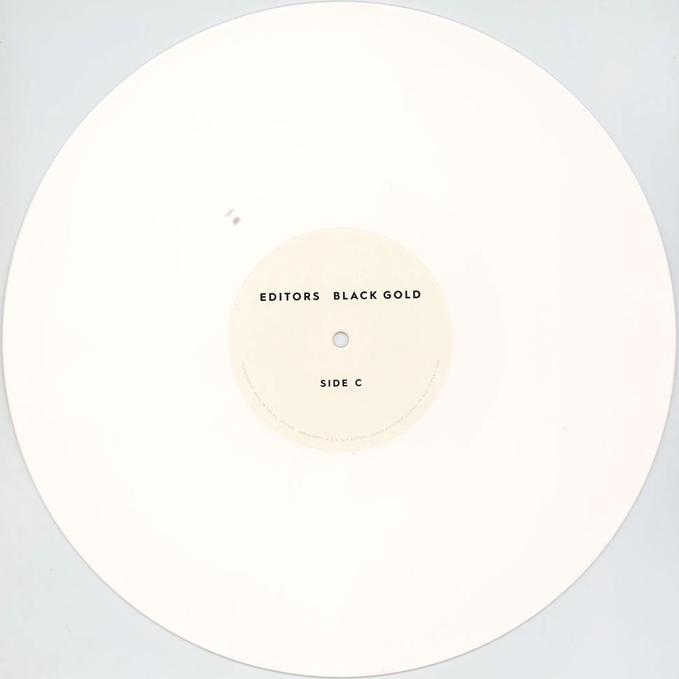 Editors - Black Gold White Vinyl Edition