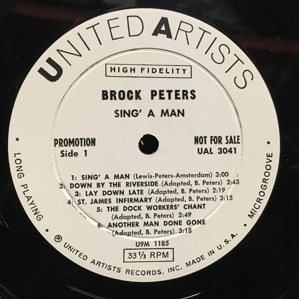 Brock Peters - Sing'A Man
