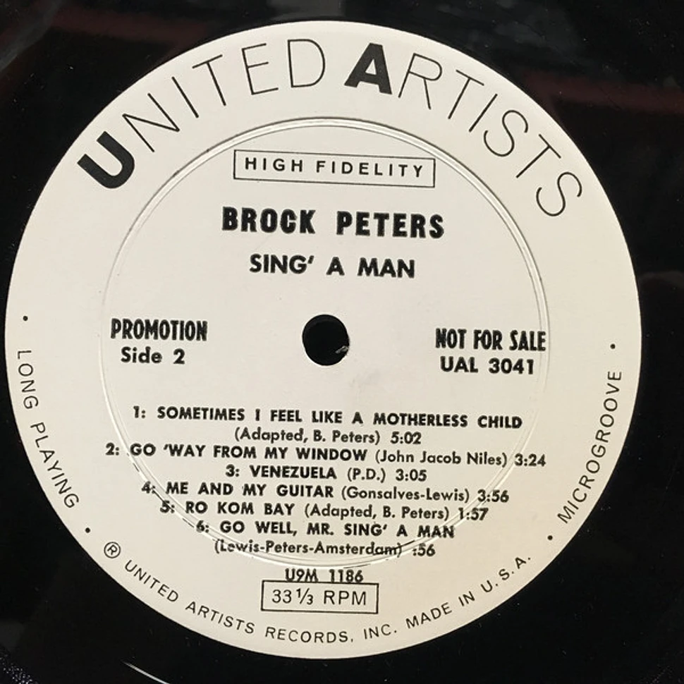 Brock Peters - Sing'A Man