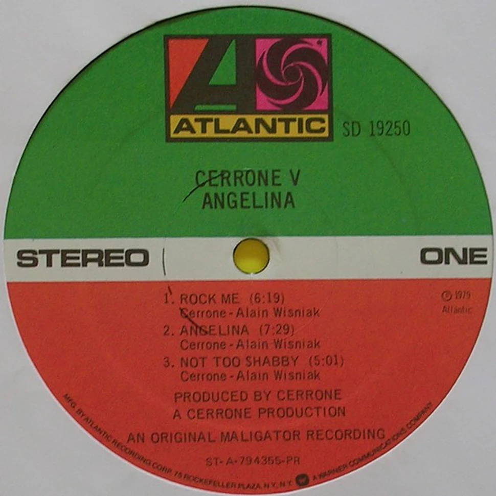 Cerrone - Cerrone V - Angelina