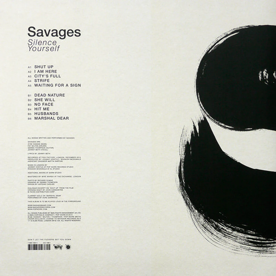 Savages - Silence Yourself