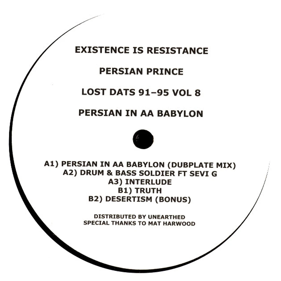 Persian Prince - Lost Dats 91 - 95 Volume 8