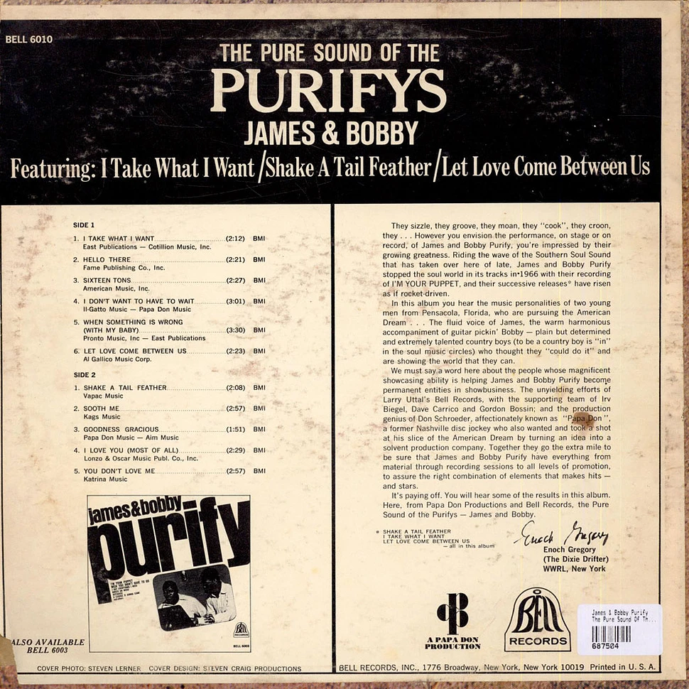 James & Bobby Purify - The Pure Sound Of The Purifys - James & Bobby