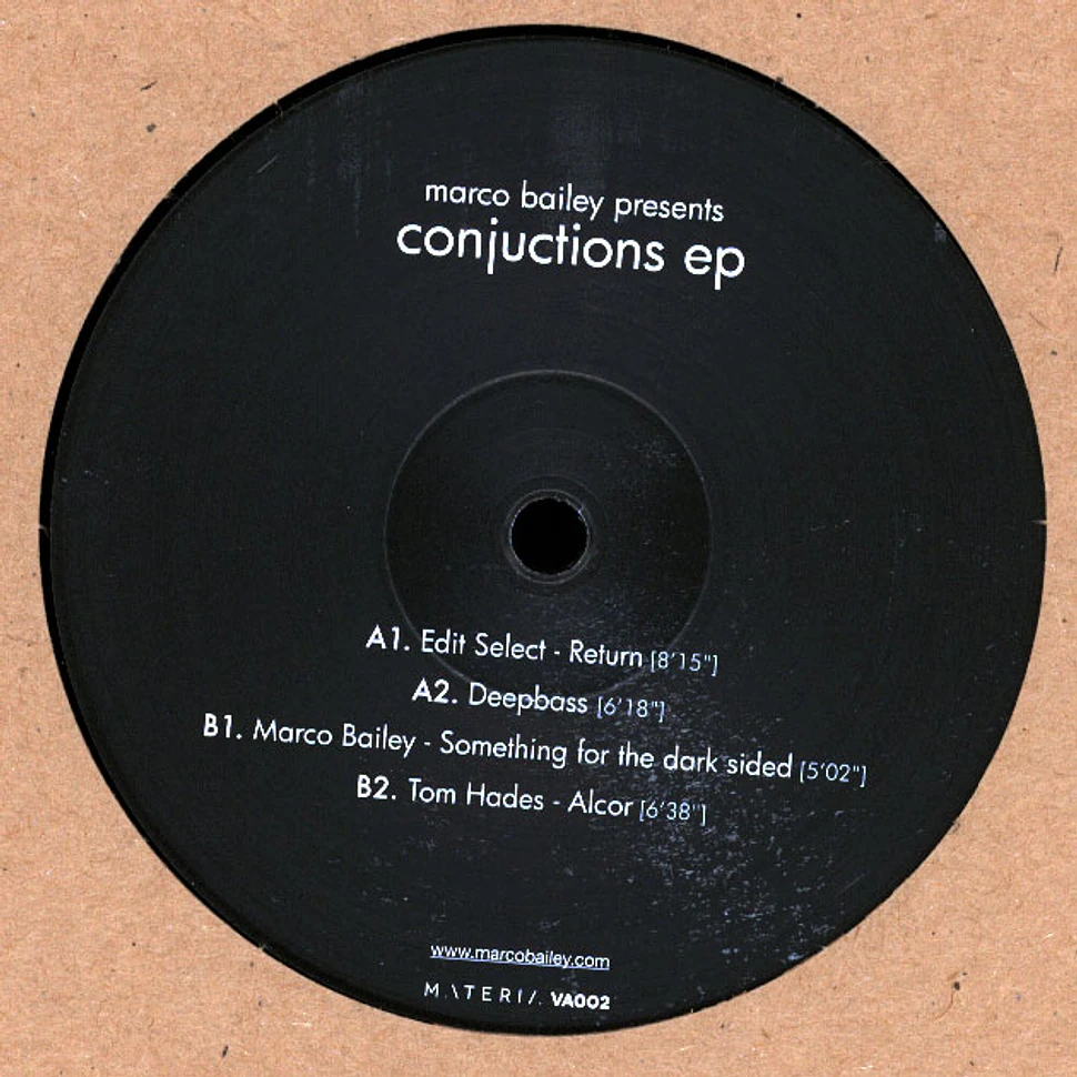 Edit Select, Deepbass, Marco Bailey & Tom Hades - Marco Bailey Presents Conjunctions EP