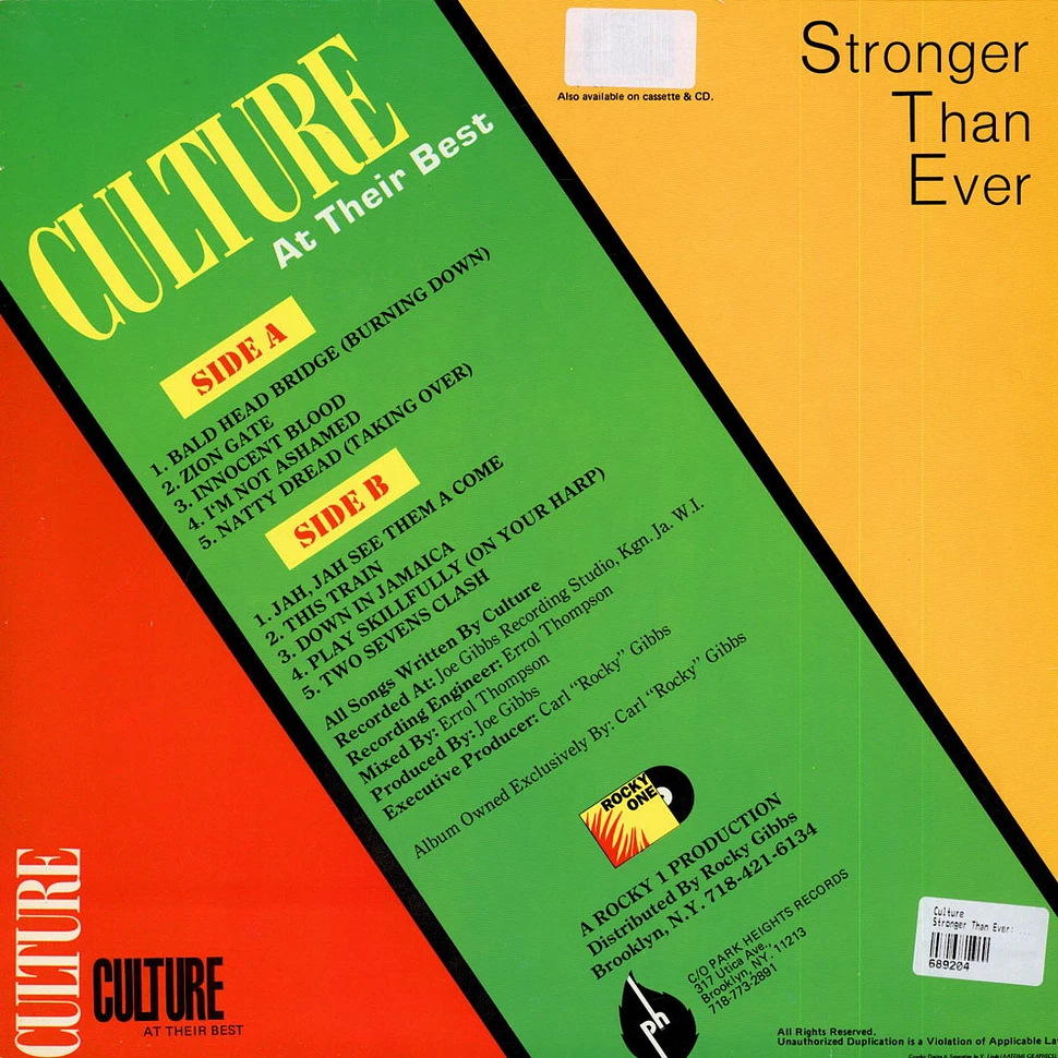 Culture - Stronger Than Ever: At Their Best