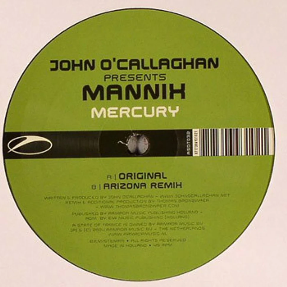 John O'Callaghan Presents Mannix - Mercury