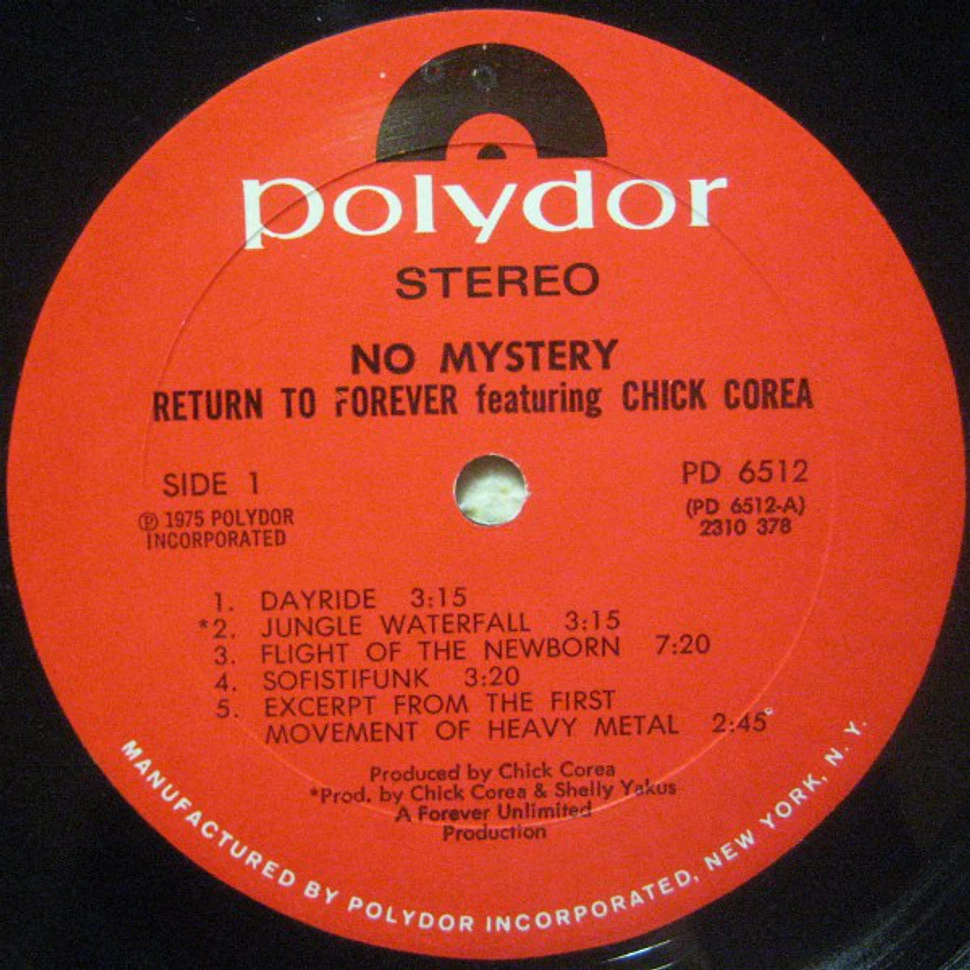 Return To Forever Featuring Chick Corea - No Mystery