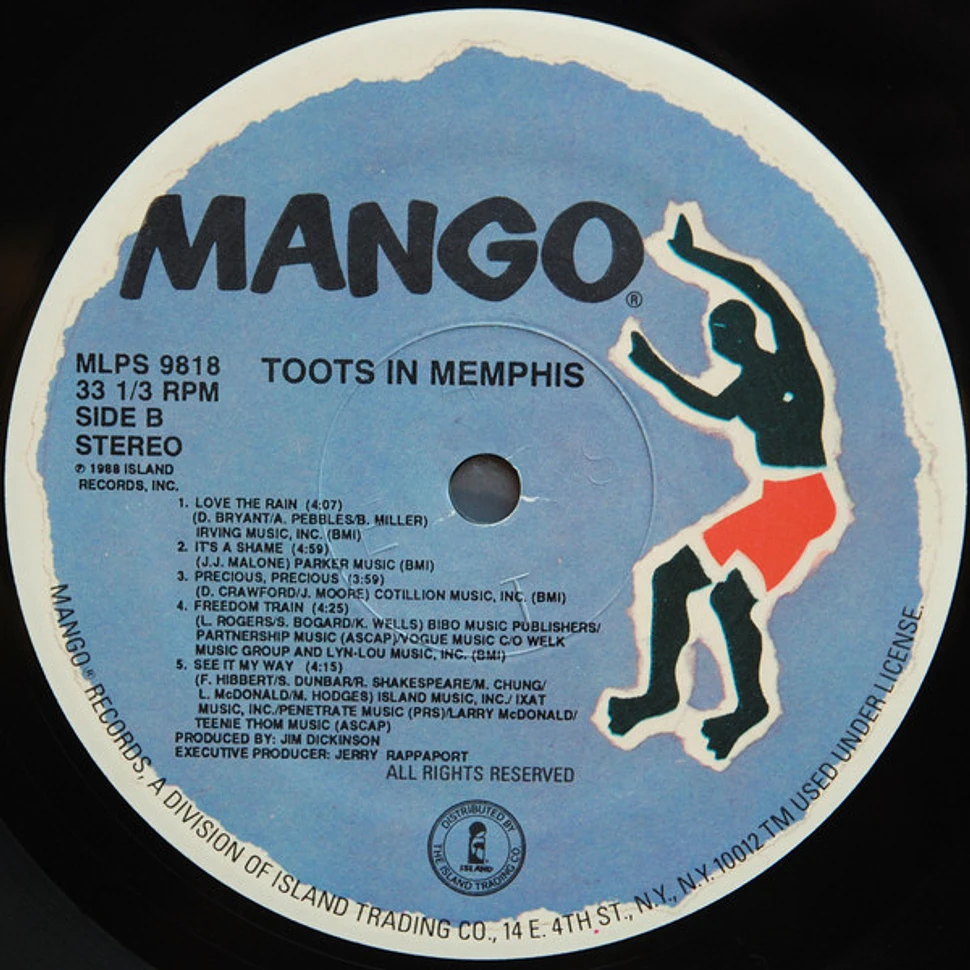 Toots Hibbert - Toots In Memphis