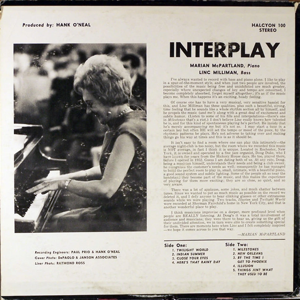 Marian McPartland - Interplay