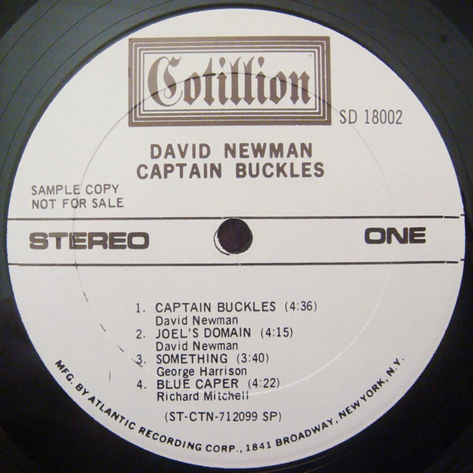 David "Fathead" Newman - Captain Buckles