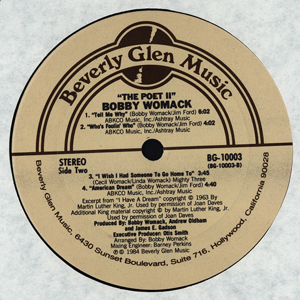 Bobby Womack Featuring Patti LaBelle - The Poet II