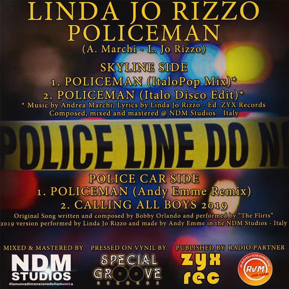 Linda Jo Rizzo - Policeman Blue Vinyl Edition
