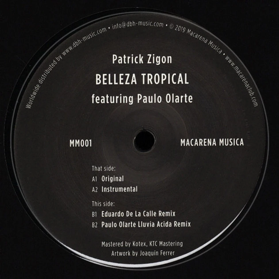 Patrick Zigon - Belleza Tropical Feat. Paulo Olarte
