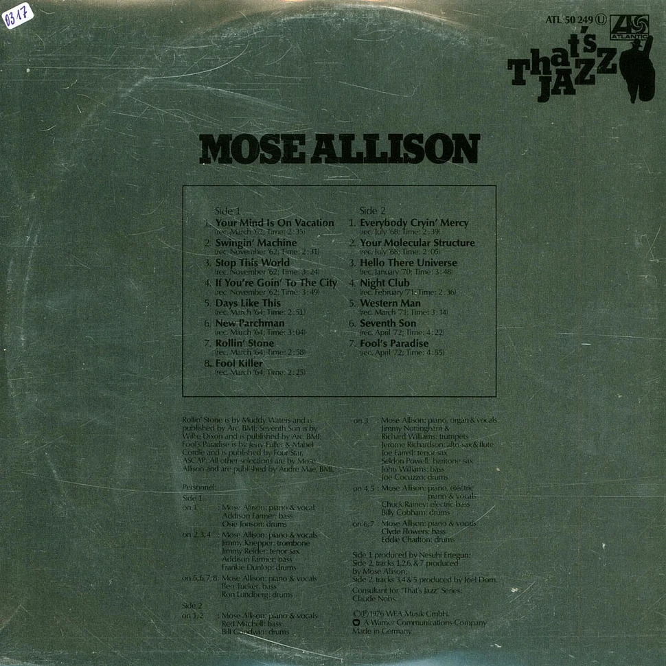 Mose Allison - Mose Allison