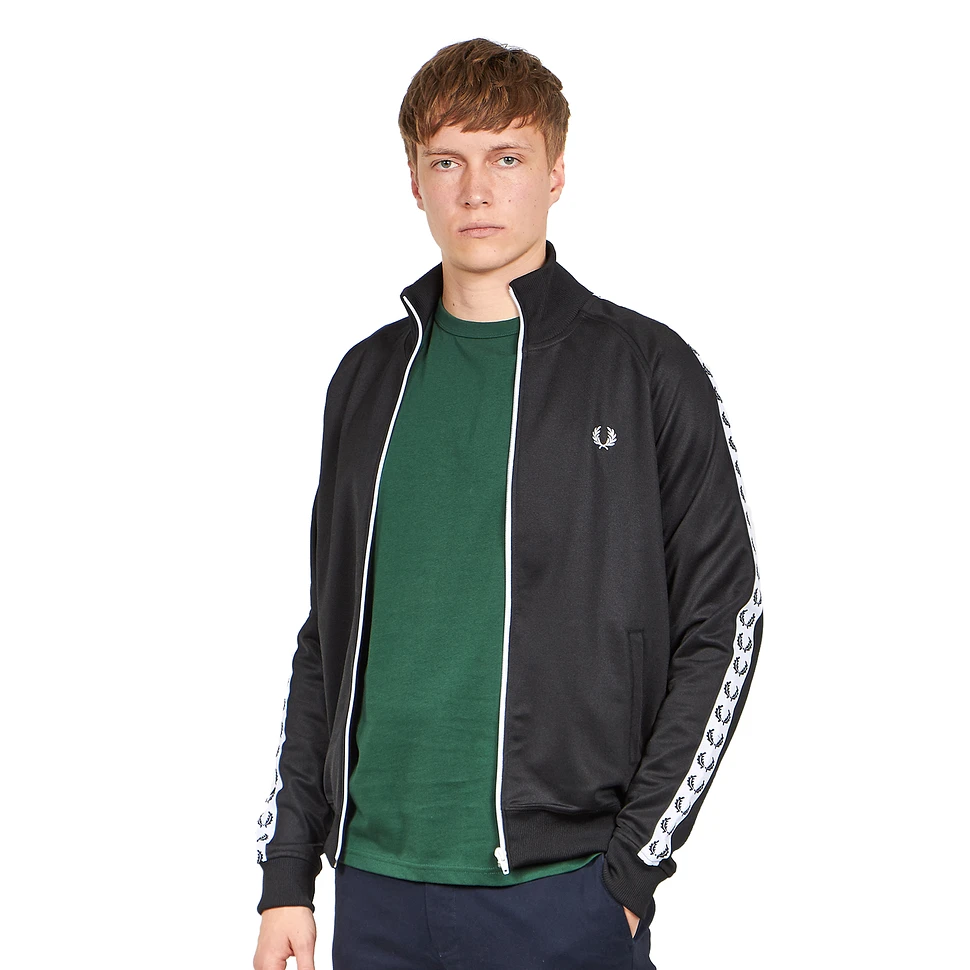 Fred Perry - Taped Track Jacket (Black) | HHV
