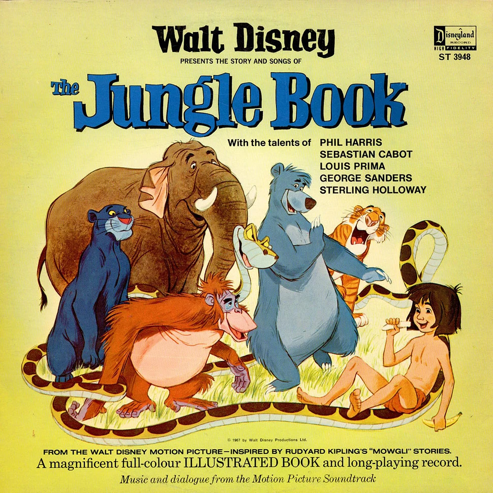 Phil Harris, Sebastian Cabot, Louis Prima, George Sanders, Sterling Holloway - Walt Disney Presents The Story And Songs Of The Jungle Book