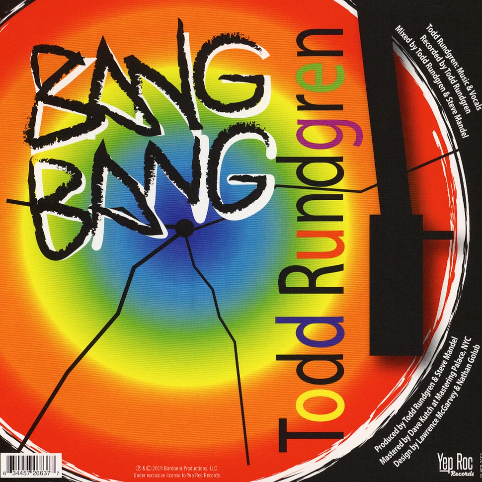 Todd Rundgren - Bang Bang Black Friday Record Store Day 2019 Edition
