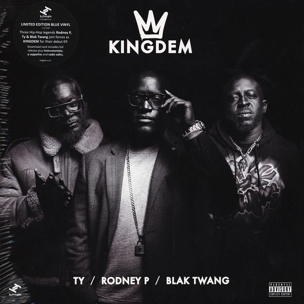 Kingdem (Ty, Rodney P & Blak Twang) - The Kingdem EP Blue Vinyl Edition