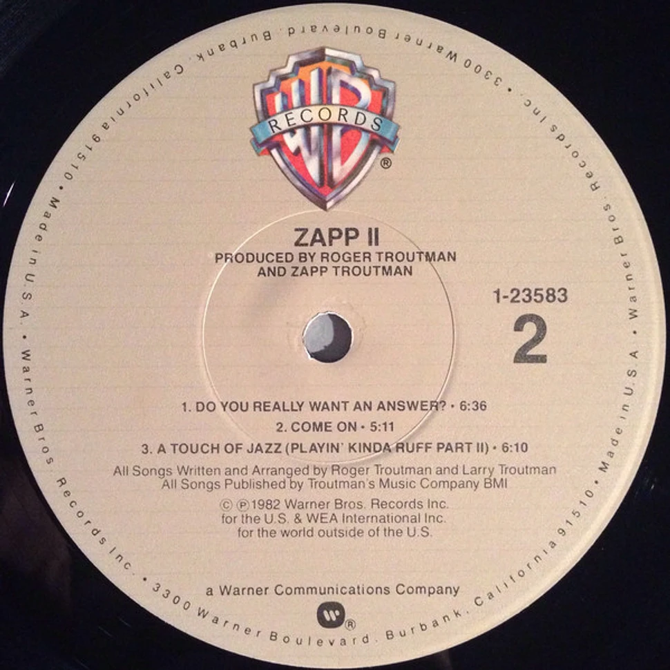 Zapp - Zapp II