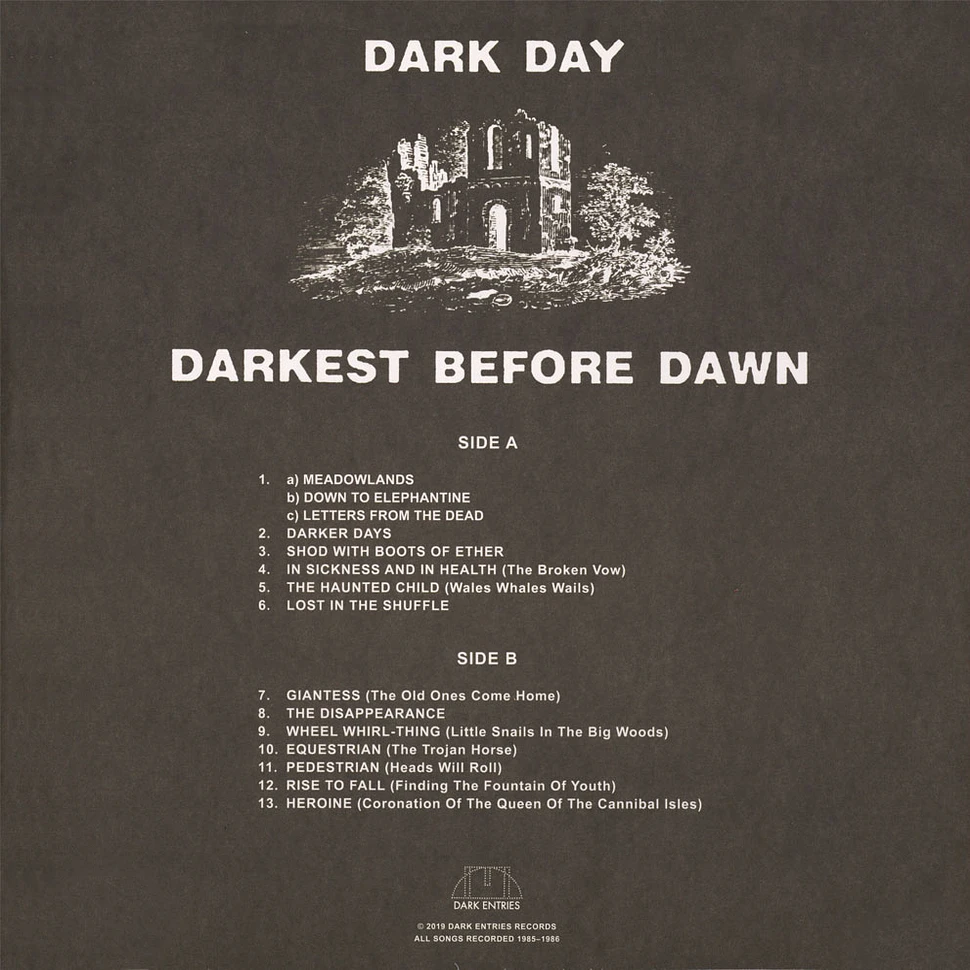 Dark Day - Darkest Before Dawn