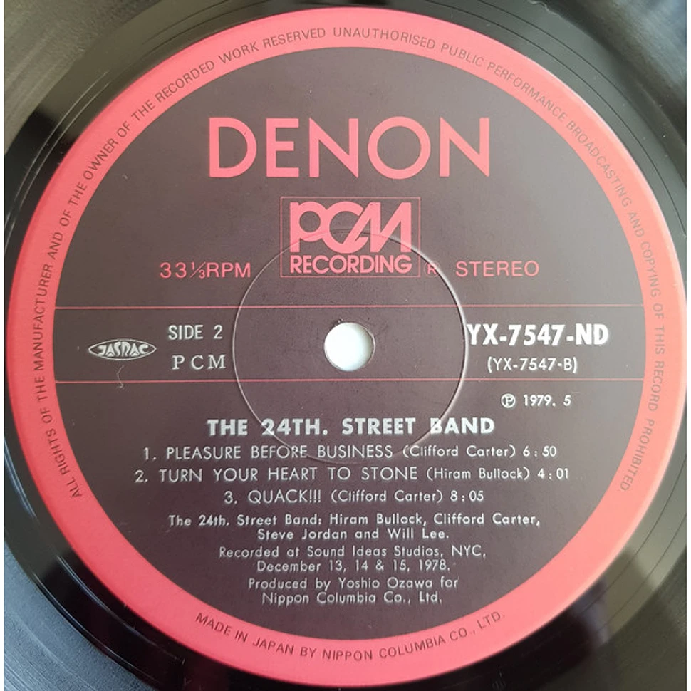 The 24th. Street Band - The 24th. Street Band