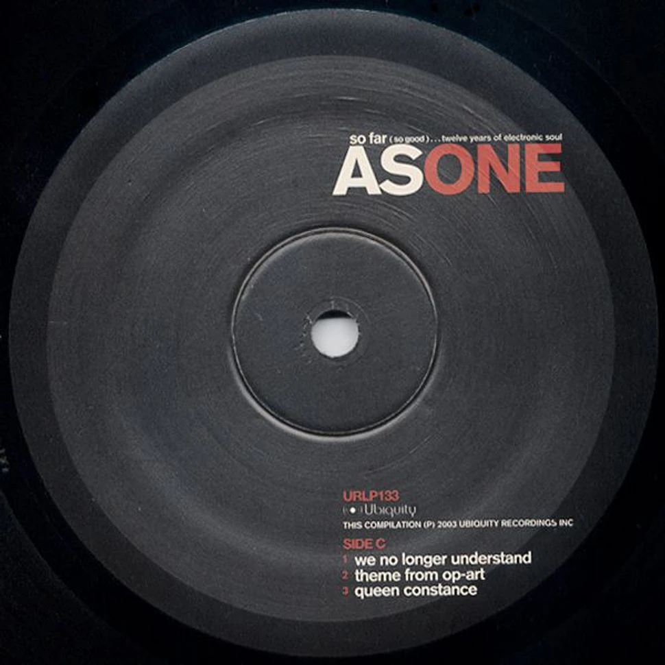 As One - So Far (So Good)...Twelve Years Of Electronic Soul