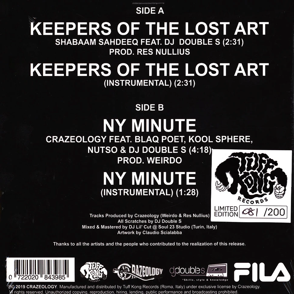 Crazeology & DJ Double S - Keepers Of The Lost Art