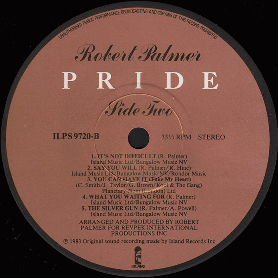 Robert Palmer - Pride