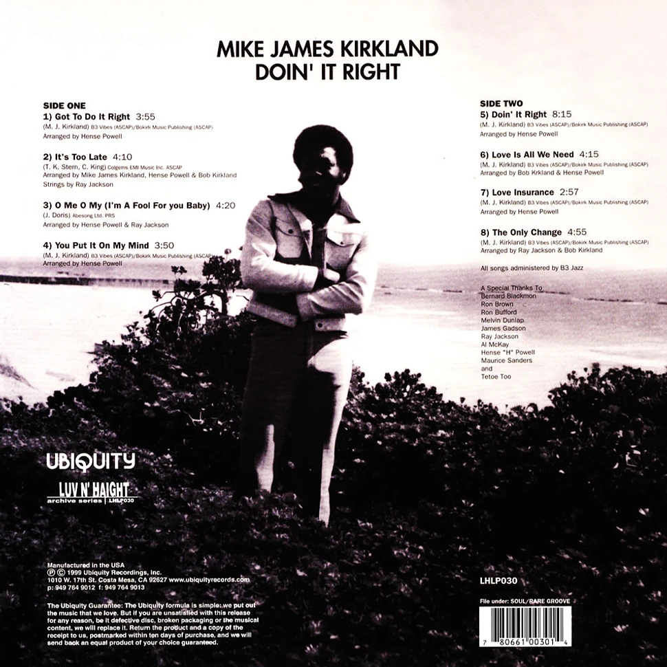 Mike James Kirkland - Doin' It Right