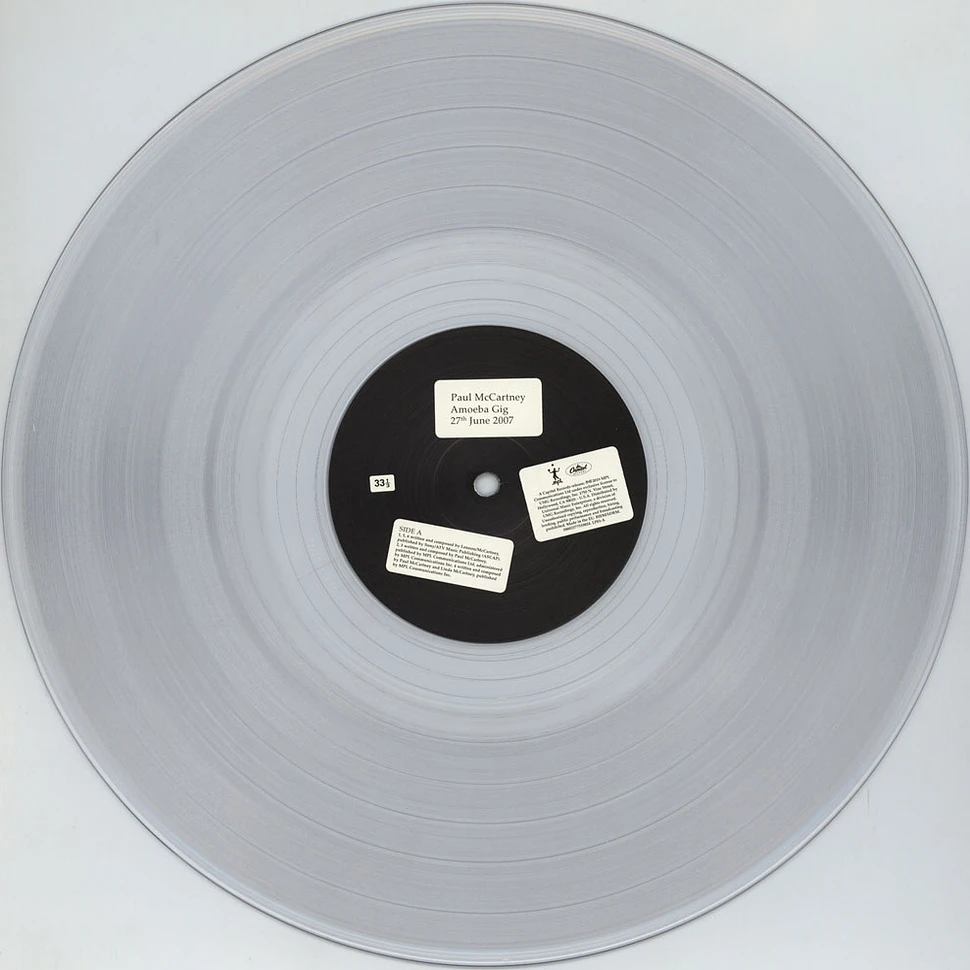 Paul McCartney - Amoeba Gig Clear & Amber Vinyl Edition
