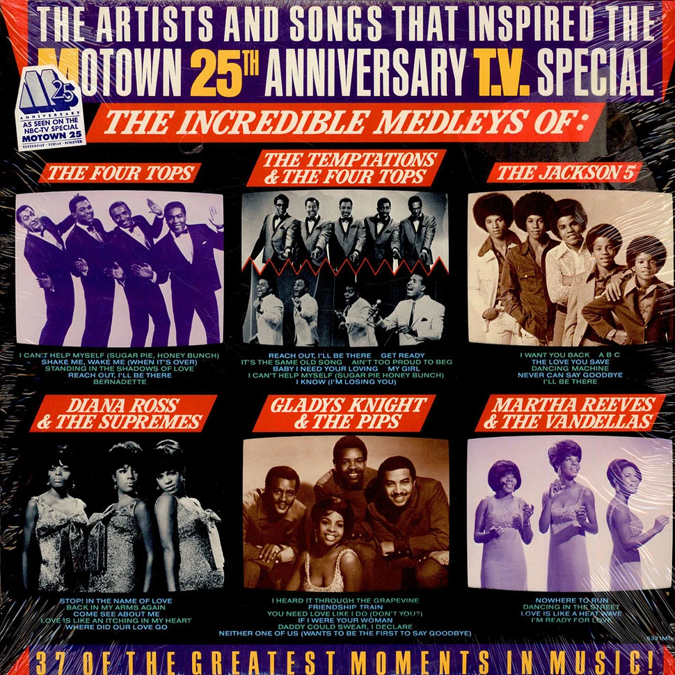 V.A. - The Artists And Songs That Inspired The Motown 25th Anniversary T.V. Special — The Incredible Medleys
