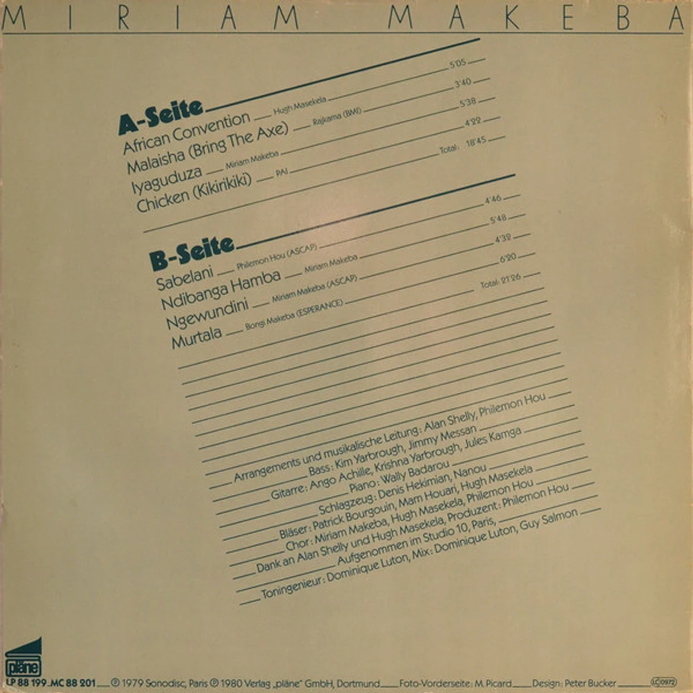 Miriam Makeba - African Convention