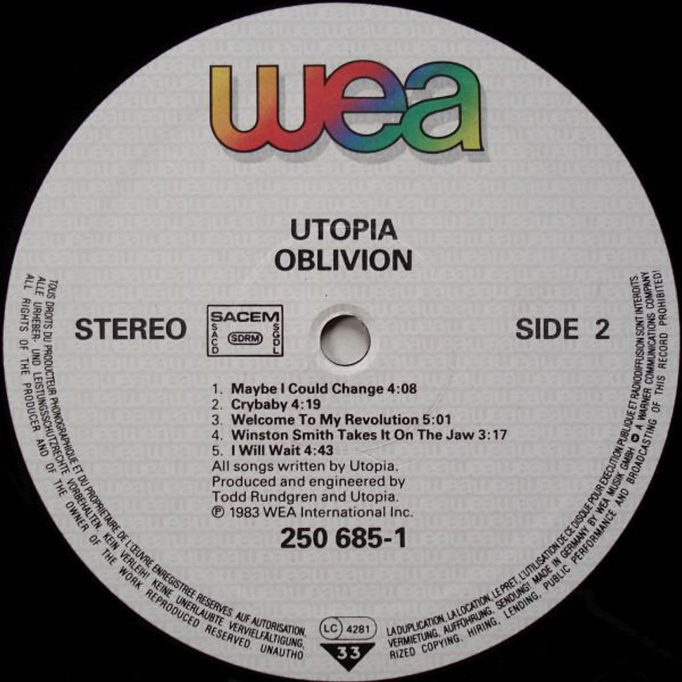 Utopia - Oblivion