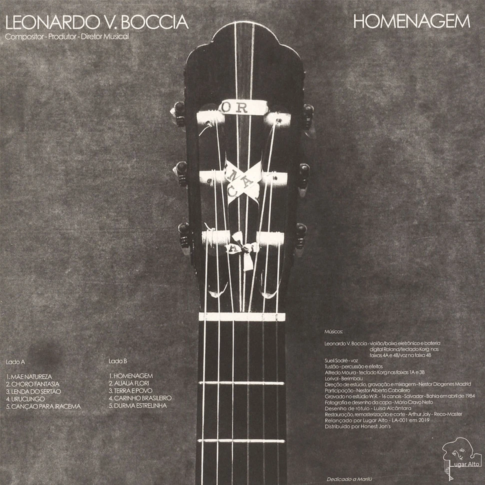 LEONARDO V. BOCCIA / HOMENAGEM (LP) レコード - 洋楽