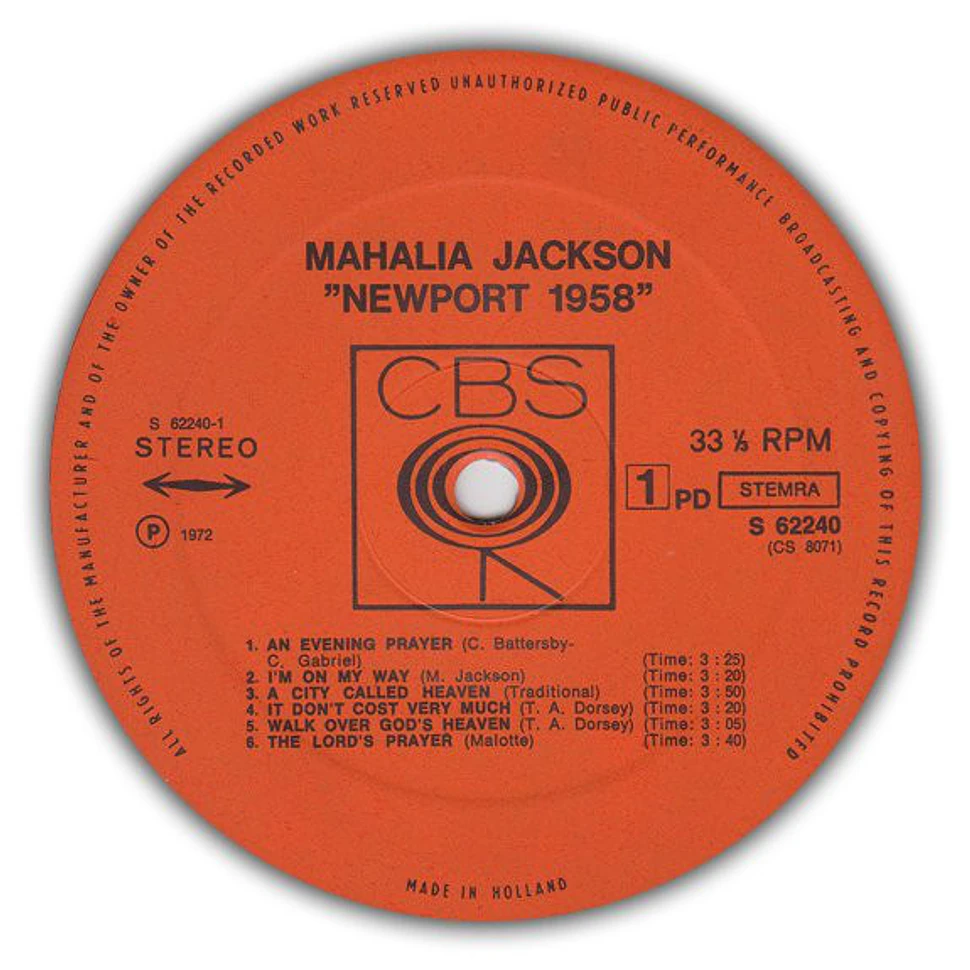 Mahalia Jackson - Newport 1958