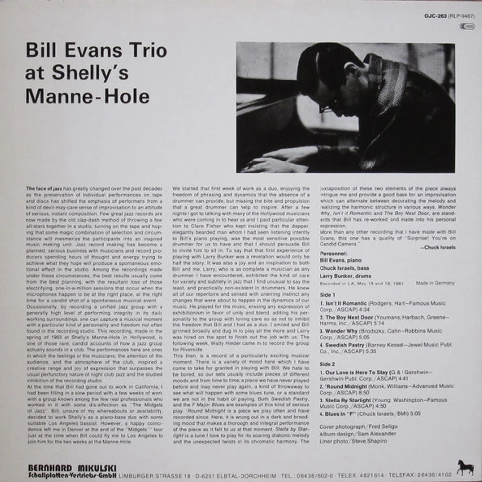 The Bill Evans Trio - At Shelly's Manne-Hole, Hollywood, California