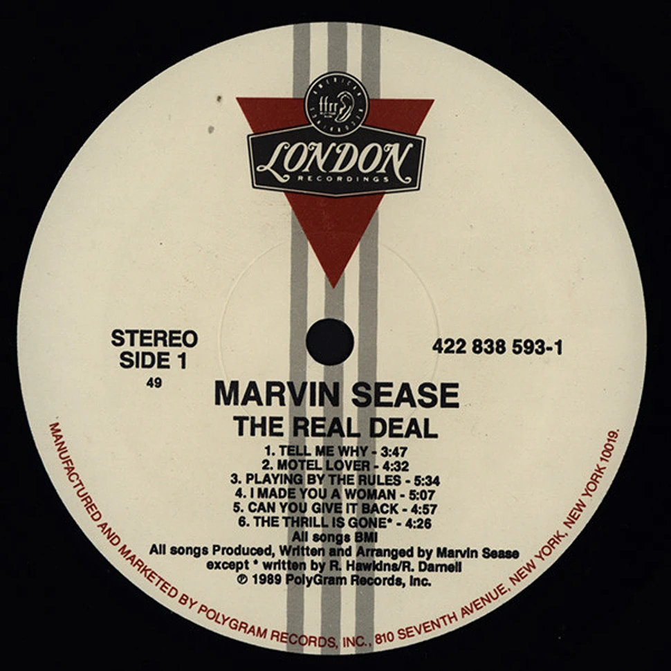Marvin Sease - The Real Deal