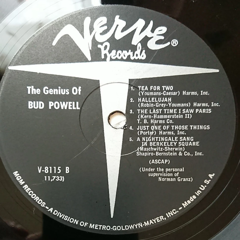 Bud Powell - The Genius Of Bud Powell